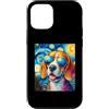 Beagle Dog Starry Night Painting Clothin Custodia per iPhone 13 Beagle Dog Occhiali da sole Starry Night Painting