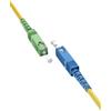 goobay 59661 - Cavo in fibra ottica (FTTH), monomodale (OS2) Simplex/SC APC (8°) maschio a SC-UPC (8°) maschio/cavo ottico, 5 metri