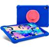 SPC Gravity 11" Kids Case - Custodia per bambini in silicone per SPC Gravity 11" con anello rotante per supporto, angoli rinforzati, extra resistente e molto facile da pulire - Blu e rosa