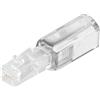 1aTTack.de 1x - Districatore Twist-Stop per cavi telefonici, design sottile, districante per cavi bianco-trasparente