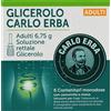 CARLO ERBA OTC Srl Glicerolo 6 contenitori monodose 6,75g microclismi