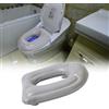Ehuihuan Cuscino Gonfiabile del Sedile Della Toilette, Cuscino Gonfiabile Regolabile in Altezza, Cuscino per WC Gonfiabile con Ventose, Impermeabile, per Adulti, Antidolorifico per il Coccige
