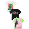 Wicked Confezione da 3 magliette da ragazza Glinda Elphaba Multipack per bambini, Multicolore, 12-13 Anni