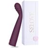 SELOVE - Vibratore Punto G Slim con Testa Zigrinata a Forma di Dito e Collo Flessibile