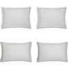 Bianca Cotton Soft PLAIN DYED SILVER FEDERE (PACK) - (2) 50X80 OXFORD + (2)50x80H/W