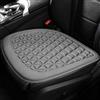 Eclove Cuscinetti per Sedile Auto Motivo a Rombi 3D, Cuscini per Auto in Cotone e Tessuto, Cuscini Sedili Anteriori Antiscivolo,Comfort per Tutte Stagioni, per Maggior Parte delle Auto (Grigio, 48 x 46 cm)