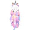 MHJY Acchiappasogni a forma di unicorno, grande acchiappasogni per bambine, accessorio fatto a mano, colorato, decorazione da appendere alla parete, per la cameretta dei bambini, regalo di compleanno