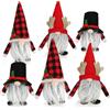 com-four® 6x folletti natalizi premium, figure invernali decorative, troll irlandesi e gnomi celtici barbuti per decorazioni festive (6x - Rosso/Nero/Bianco)
