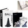 GBKDQQ 3 libri decorativi per la decorazione della casa, libri decorativi, scatola per libri e impilabili, finta prenotazione, modello decorativo, per soggiorno, scaffale