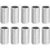 YOKIVE 10pz Lampada Tubo 2cm Lunghezza M10 Completo Filettato 1mm Passo | Nipplo, Zinco Tubo Placcato, Lampada Riparazione Parti, per Luce Raccordi