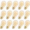 Century Light Lampadina a filamento vintage a LED, ST45 1W sostituisce le lampadine a incandescenza da 10W, bianco super caldo 2200K CA 230V E27 base media non dimmerabile 6Pack