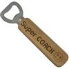 Créa03 Apribottiglie con incisione Super COACH idea regalo uomo, compleanno, festa, Natale, birra, originale, umorismo, allenatore, sport, calcio, tennis, rugby, hand, pallavolo, basket