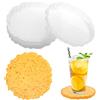 Luxeu Stampi per Resina Epossidica, 4 Pezzi Stampi in Silicone per Resina per Sottobicchieri, Riutilizzabile e Lavabile, per Fare Coaster, Creazione di Artigianato, Portacandele