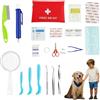 WDCSOEH Il kit di Pronto Soccorso per Zecche Include un set di 7 Pezzi tra cui una Pinzetta in Acciaio Inossidabile e un Attrezzo per la Rimozione Delle Zecche,Adatto ad Adulti Bambini,per Rimuovere le Zecche