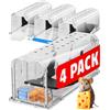 Motel Mouse Trappola per Topi e Ratti Vivi per Interni ed Esterni - Facile da Usare, Facile da Pulire, Riutilizzabile, Rilascio Senza Contatto