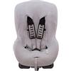 JYOKO KIDS Fodera per Seggiolino Auto Senza poggiatesta Realizzato con Cotone Extra Morbido (GREY STONE)