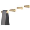 YANGQIHOME 4 Pezzi Appendiabiti da Parete Ottone, Ganci porta Asciugamani Decorativi in oro, Ganci Appendiabiti, Appendiabiti Muro per Bagno da Appendere (Conica)