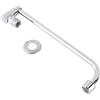 Nikou Rubinetto Cucina a Parete Solo Acqua Fredda, G1/2 Rubinetto per Lavandino Monoforo, Tubo in Acciaio Inossidabile per Cucina Bagno (30 cm)
