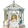 CUTEBEE Puzzle 3D Retro Europeo Book Nook - DIY Casa delle Bambole in Miniatura Serra Fiorita, Decorazione per Scrivania & Regalo (Windsor Flower House)