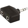Levitantes Adattatore audio stereo da 3,5 mm a 2 femmine, ideale per collegare più dispositivi audio o cuffie.