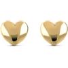 MILOR Orecchini a lobo donna in oro 9Kt - Orecchini cuore anallergici e Ipoallergenici - Gioielli donna made in Italy - Regalo per nascita, battesimo e comunione