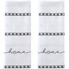 SKL Home Heart in Home Set di asciugamani, 2 pezzi