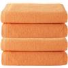 Top Towel Plus - Set di 4 Asciugamani da Bagno e Lavabo 100% Cotone | Asciugamani Morbidi, Assorbenti e Resistenti 50x100 cm | Set Ideale per Bagno Moderno