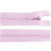 cyclingcolors 2x Cerniera invisibile N°3 20 cm - chiusura lampo in poliestere con cursore, estremità aperta, per cucito sartoria abbigliamento giacche cappotti - viola chiaro