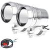 POCKETMAN 2 pezzi faro moto 6500K bianco colore U2 moto luce del punto per moto ATV camion, auto bicicletta barca con interruttore off/on colore nero/bianco