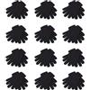 GM Apparel 12 paia di guanti termici per uomo, donna, unisex, magici, elasticizzati, ideali per inverno e primavera, caldi per l'inverno, per interni ed esterni, taglia unica, colore: nero, Nero ,