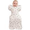 Love To Dream Swaddle UP, Neonato 2,2-3,8 kg - Rainbow Dream | Vestibilità aderente, favorisce un sonno sano | 1,0 Tog per primavera ed estate (20-24°C) | Cotone e doppia cerniera