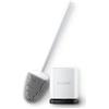 Sellemer Scopino WC Silicone, Scopettino Montaggio a Parete/in Piedi, Scopettino Bagno con Supporto Traspirante ad Asciugatura Rapida, Spazzola WC Flessibile per Bagno(Bianco)