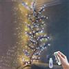 VIMAZ Luci LED a forma di ramo di ciliegio blu, da parete, 8 modalità, luci a forma di fiore di ciliegio con 48 LED, telecomando, timer, luci LED a forma di fiore di ciliegio, decorazioni per camera