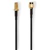 NEDIS Cavo antenna | RP SMA maschio | RP SMA femmina | placcato oro | 50 Ohm | schermato singolo, 3.00 m | rotondo | PVC | nero | sacchetto di plastica
