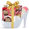 SPA LUXETIQUE Beauty Set per donne,8PC Regalo Donna Compleanno, Rosa Profumo Spa con Gel Doccia, Regali San Valentino per Lei, Set Regalo per il Bagno, Set Benessere per Donne,Regalo Festa della Mamma