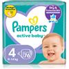 Pampers Active Baby Size 4 76 pz