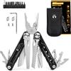BANGDILS Multiuso 28-in-1 con coltello, pinze e 11 inserti in acciaio inox affilato - per uomo