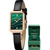 Lola Rose Orologio da Donna Testurizzato in Malachite con Cinturino in Acciaio Milanese Oro Rosa