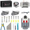 SHINTACRY Set di 10 funzioni di alimentazione compatibili con Lego Technic, accessori di modifica RC (telecomando × 1, scatola batteria, 1 ricevitore, 2 motori M, kit di attrezzi, 1 cavo di prolunga da 50 cm)