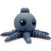 Genérico Blueberrini Octopussini - Figura Articolata XL 15x9 cm dei Brainrot Italian Memes - Octopus con Testa di Arandano - Collezione Ufficiale Brainrot - Octopo Mirtillo Collezionabile Brain Rot