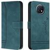 Bravoday Cover per Xiaomi Redmi Note 9T, Flip Custodia in Pelle PU Portafoglio Custodia per Xiaomi Redmi Note 9T, con Slot per Schede, Verde