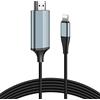 Adattatore iPhone HDMI Cavo i Phone USB OTG RJ45 Ethernet LAN Adattatore Rete Cavo, 4 in 1 Adapta-dor Digital AV OTG Ethernet iPhone Compatibile con iP-hone 14/13/12/12 Pro/11/11Pro/XS/XR/X/ 8/Pad
