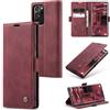 Sojlecyu Cover per Samsung Galaxy Note 20 Ultra 4G/ 5G Custodia,a Libro Portafoglio in Premium Pelle PU Porta Carte Flip Case Supporto Protezione Case Cover per Samsung Galaxy Note 20 Ultra,Vino Rosso