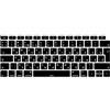 MiNGFi Copritastiera Silicone russo per MacBook Air 13 (A1932, 2018-2019) EU/ISO - Nero