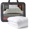 Fine Bedding The Fine Bedding Company SmartDown - Piumone in cotone King Size 10,5 Tog - Piumino per tutte le stagioni con Eco Smartfil riciclato, ipoallergenico e lavabile, trapunta di qualità alberghiera - Letto