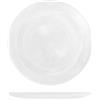 H&H Glow Set 6 Piatti Piani, Vetro, Trasparenti, 28cm