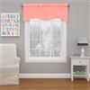 ECLIPSE Kendall - Tenda da Finestra Moderna smerlata con Tasca per Bastone, per Cucina o Bagno, 106,7 x 45,7 cm, Corallo