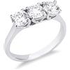 Gioielli di Valenza Anello Trilogy in Oro bianco 18k con Diamanti ct. 1,50