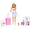 TOYS ONE Mattel HJY18 Barbie Traveller Viaggiatrice con Accessori