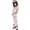 Smiffys Costume da infermiera zombie con vestito, maschera e fascia, costume per Halloween Zombie Alley, costume per Halloween